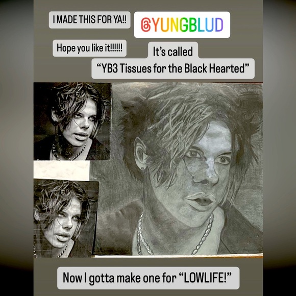 Art titled: “YB3 Tissues For the Black Hearted” by Lunix Lunara - Picture 3 of 6